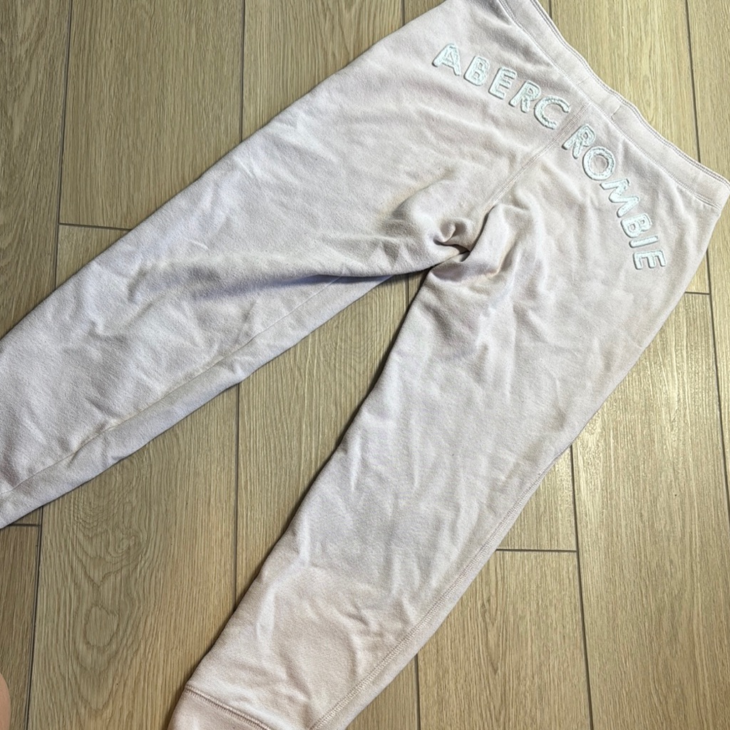 Y2k Abercrombie & Fitch Butt Spell Out Sweat Pants Size Med Preppy Y2k Low Rise